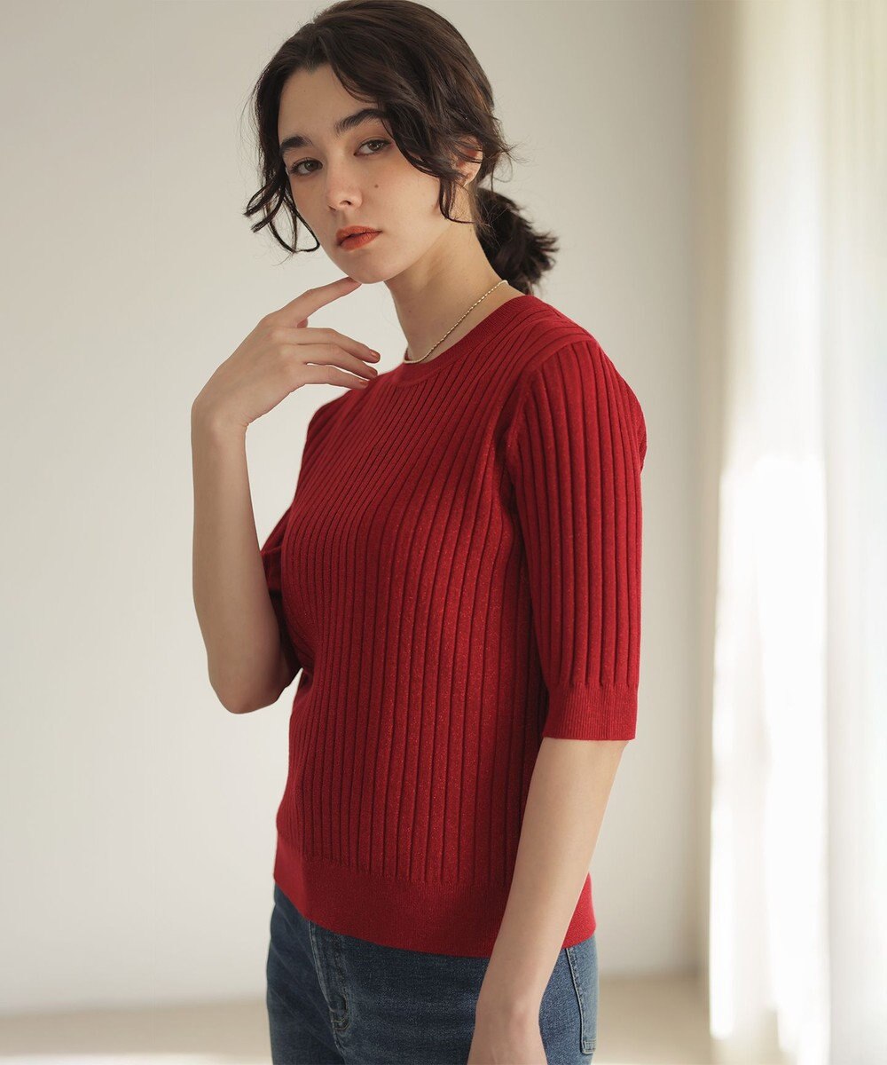 組曲 S 【ご好評につき追加販売 / 新色追加】ラメアンサンブル ニット 