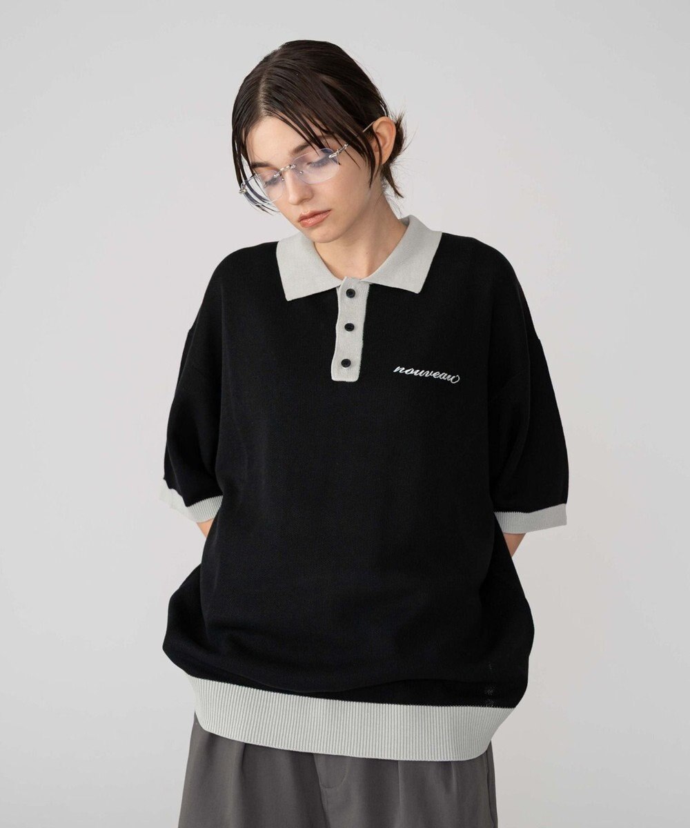 WEGO 【ユニセックス着用ITEM/MLサイズ展開】ワンポイントニットポロシャツ（SS） 