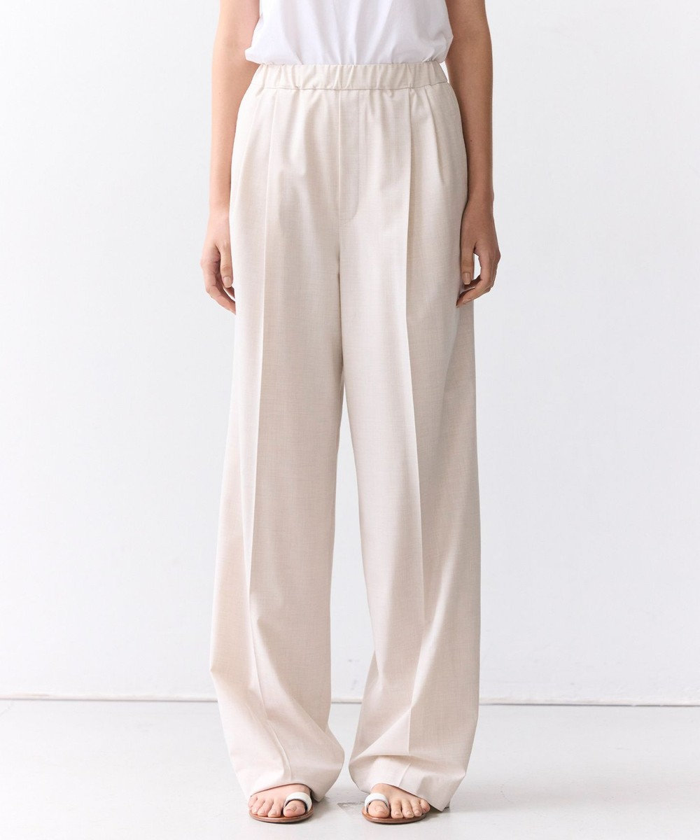 BEIGE， APOPHY / ステッチディテールイージータックパンツ 