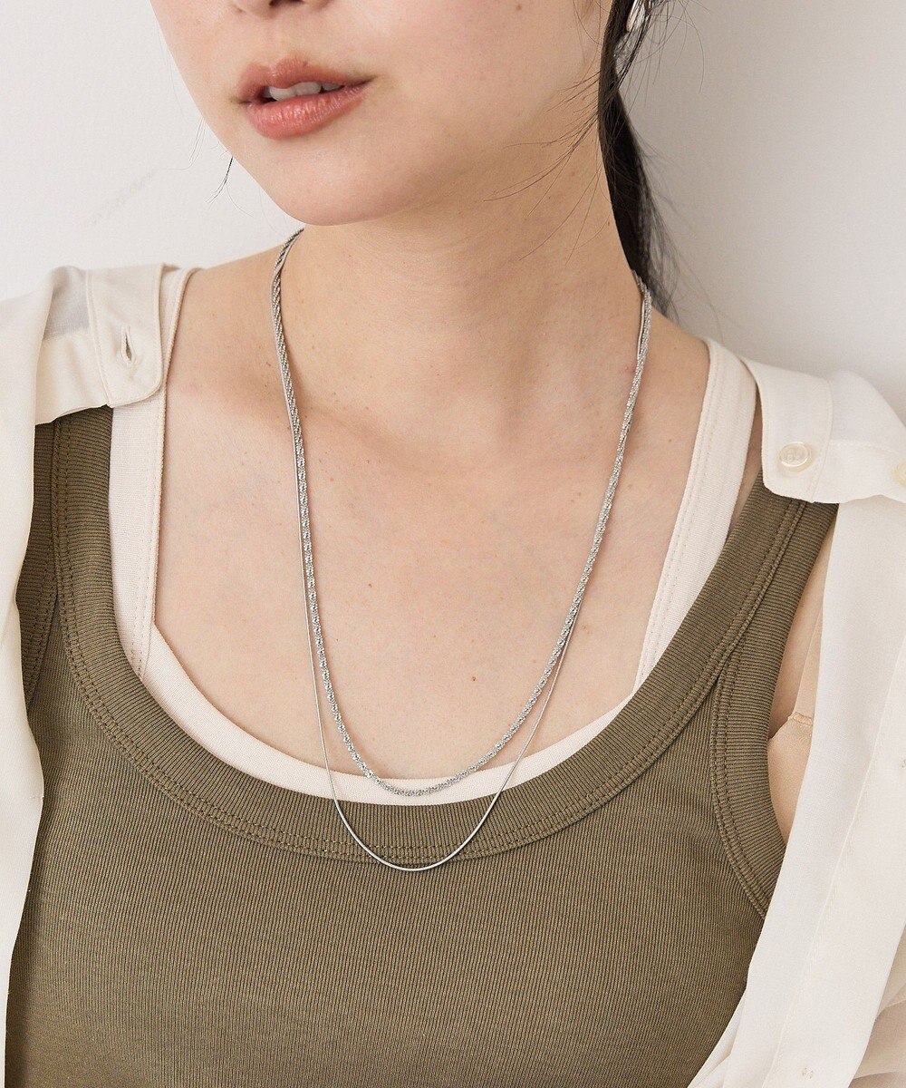 AMERICAN HOLIC 【ステンレス】モールライクチェーン２連ネックレス 