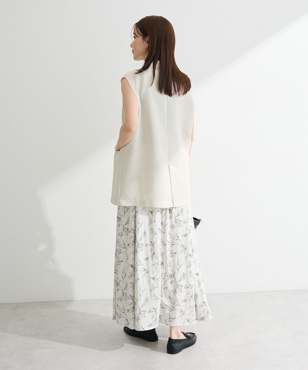 Green Parks メッシュフレンチスリーブジレ 
