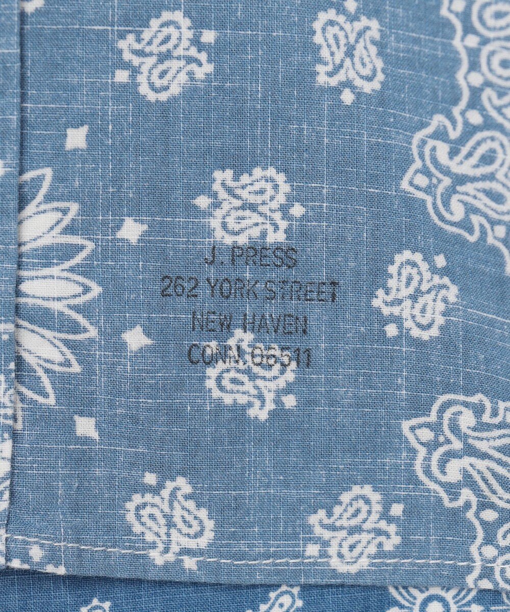 J.PRESS MEN ペイズリーバンダナプリント シャツ 