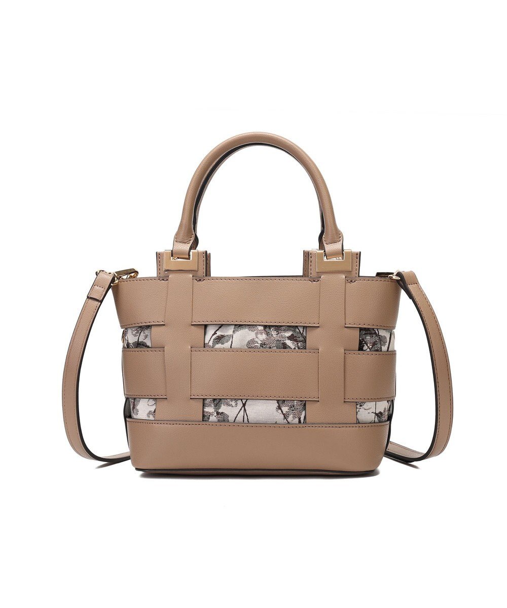 style code 【MERCURYDUO/マーキュリーデュオ】軽量メッシュ　花柄巾着付ミニトートバッグ 