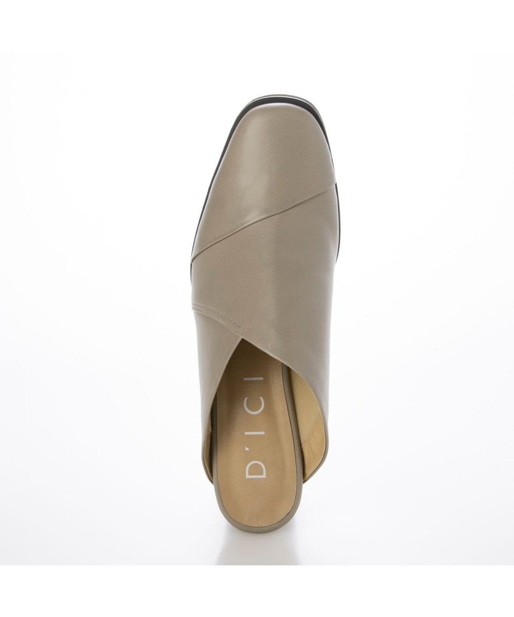 MODE ET JACOMO <D'ICI>アシンメトリーチャンキーヒールミュール 