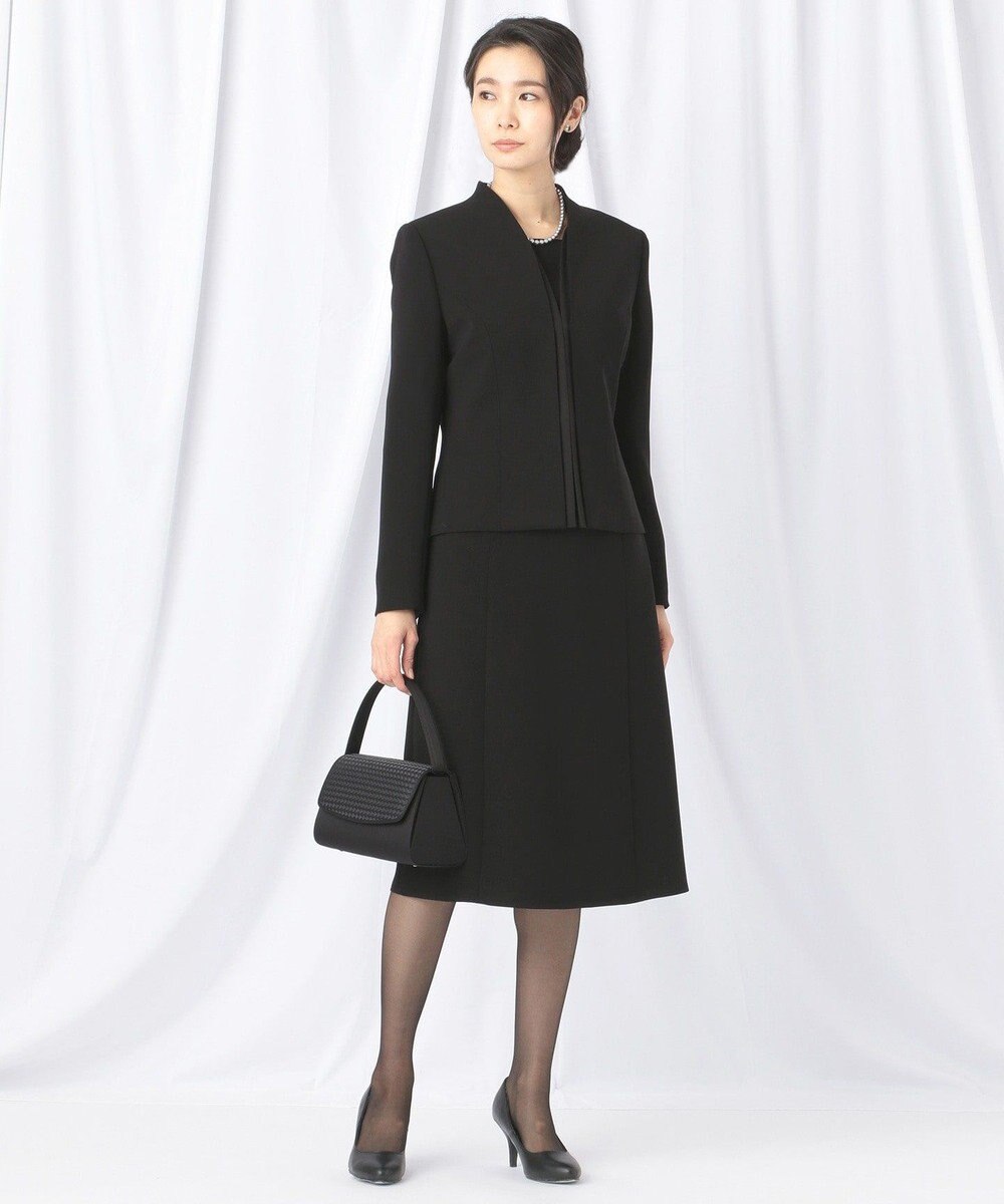 自由区 FORMAL 【洗える/縦横ストレッチ】セオプラスエス横二重ジャケット＋ワンピース 