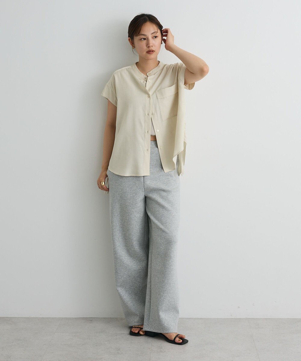 CRAFT STANDARD BOUTIQUE バンドカラーサイドドロストシャツ 