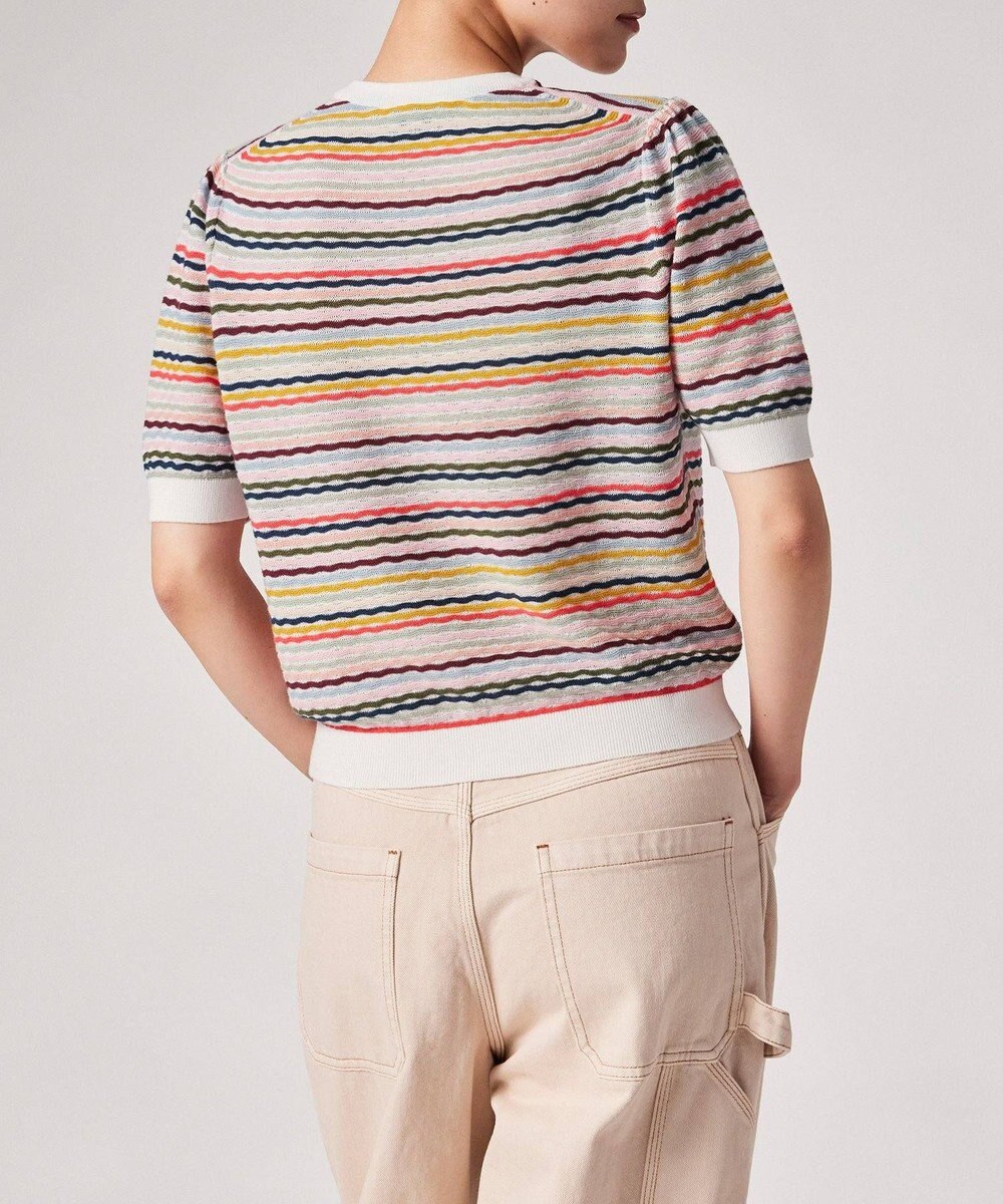 Paul Smith ウェーブストライプ 半袖ニット 