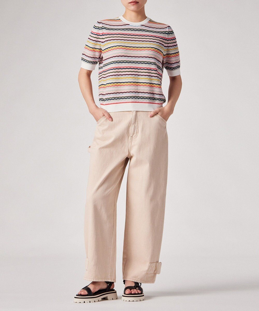 Paul Smith ウェーブストライプ 半袖ニット 