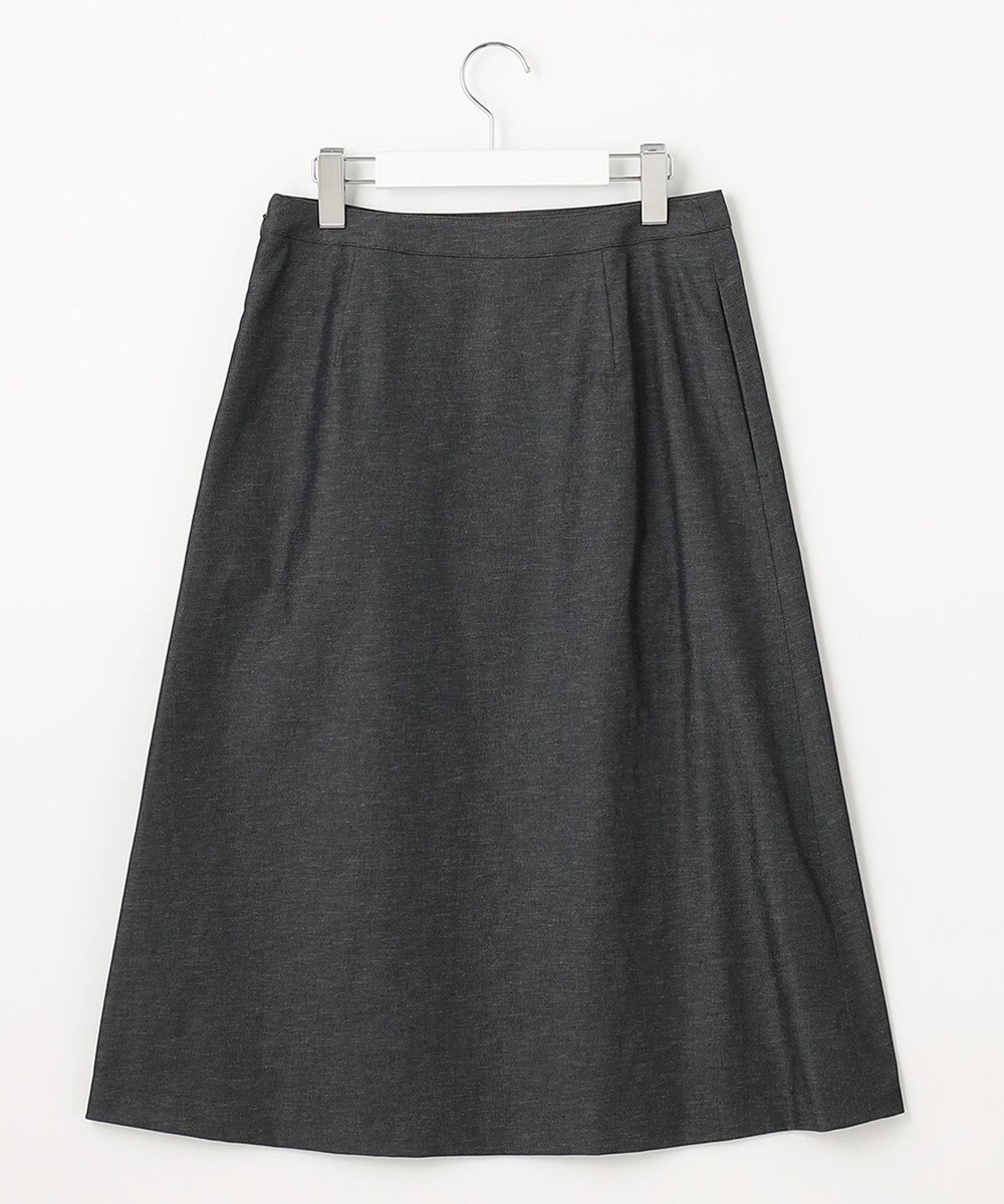 J.PRESS LADIES 【洗える・吸水速乾・接触冷感】リネンツイル スカート 