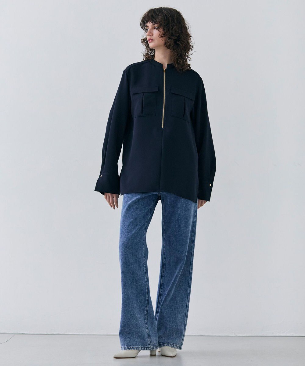 BEIGE， 【洗える・SPRiNG 3月号掲載】FICUS / デニムワイドストレートパンツ 