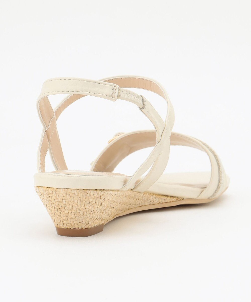 ANY SIS 【23.0~24.5cm】リネン調ベルトプチウエッジ サンダル 