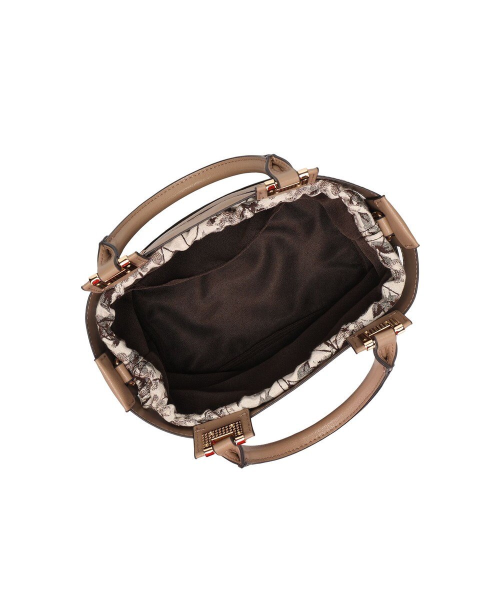 style code 【MERCURYDUO/マーキュリーデュオ】軽量メッシュ　花柄巾着付ミニトートバッグ 