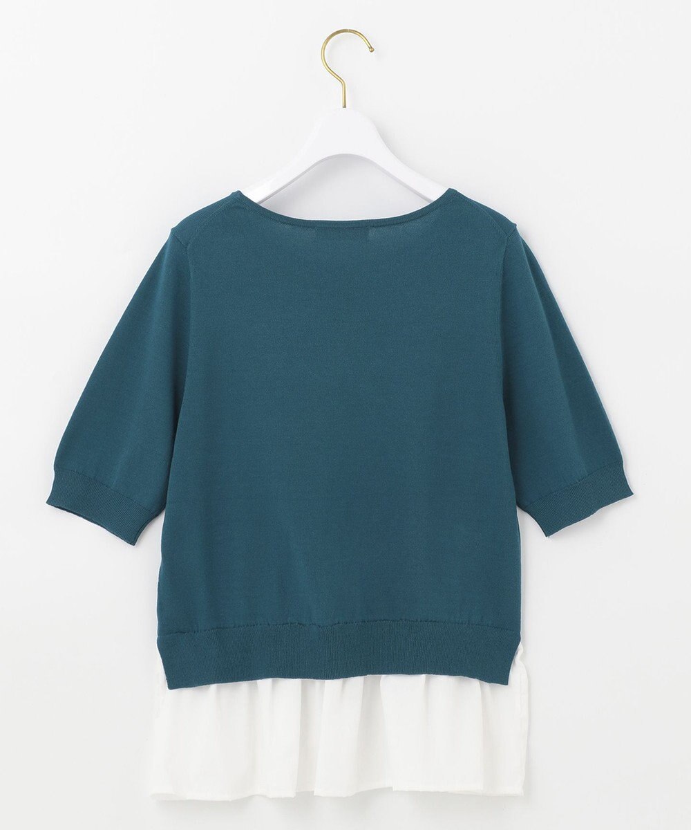 ANY SIS 【洗える】シャツテール ニットＴシャツ 