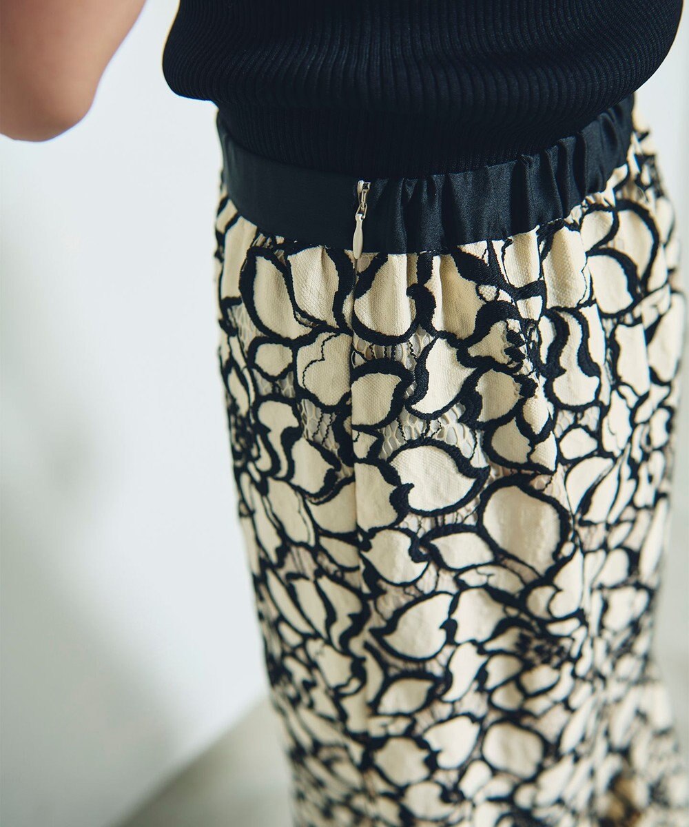 GRACE CONTINENTAL ローズレーススカート 