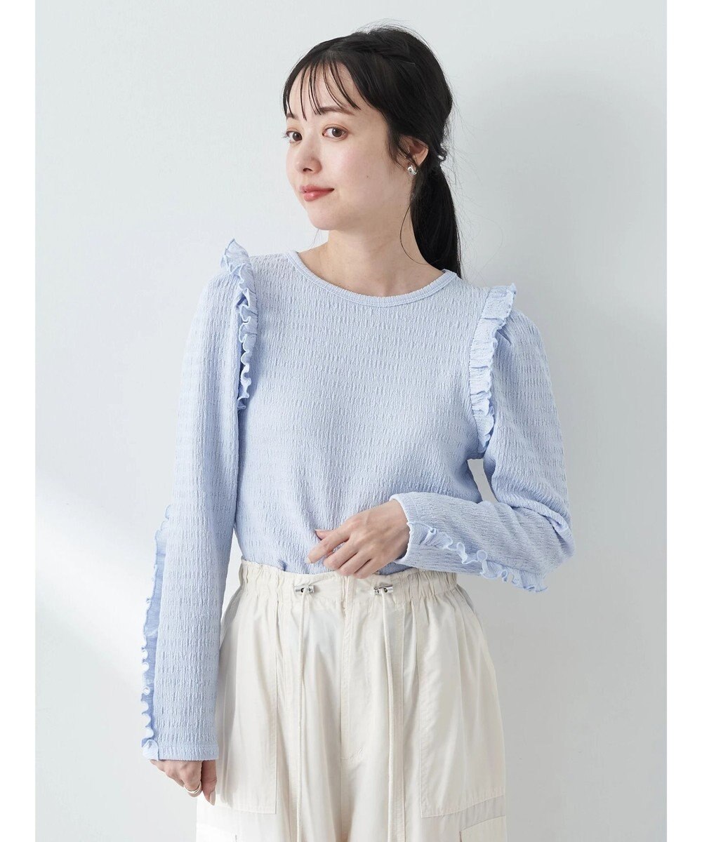 earth music&ecology シャーリングカットプルオーバー 