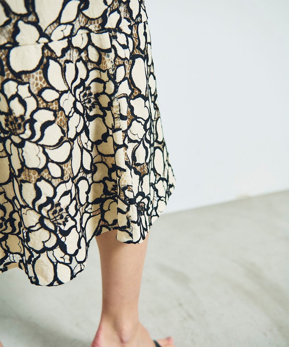 GRACE CONTINENTAL ローズレーススカート 