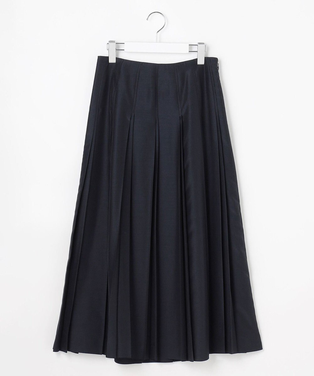 J.PRESS LADIES L エアリースパンボイル プリーツ スカート 