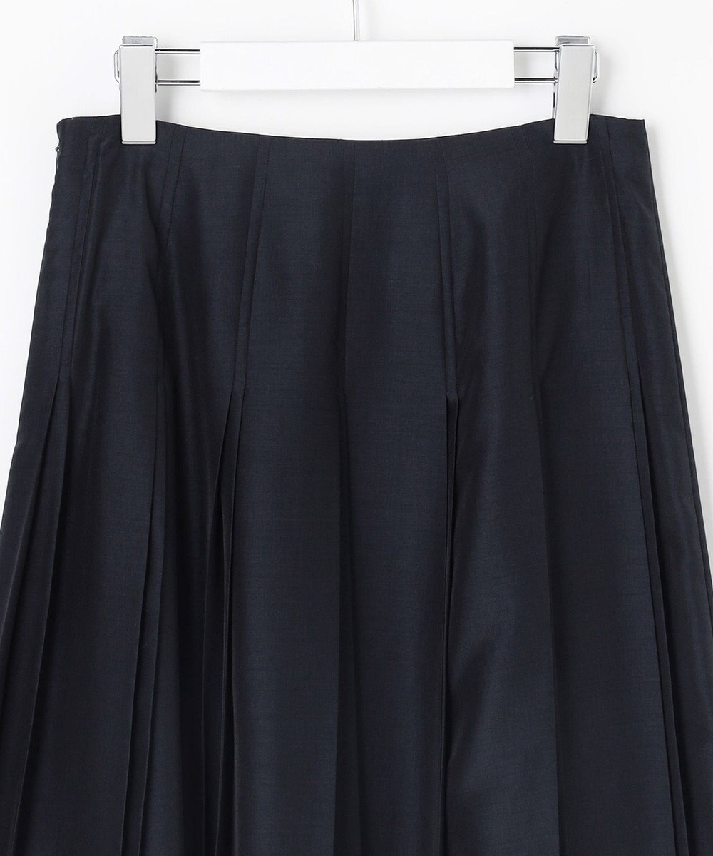 J.PRESS LADIES L エアリースパンボイル プリーツ スカート 