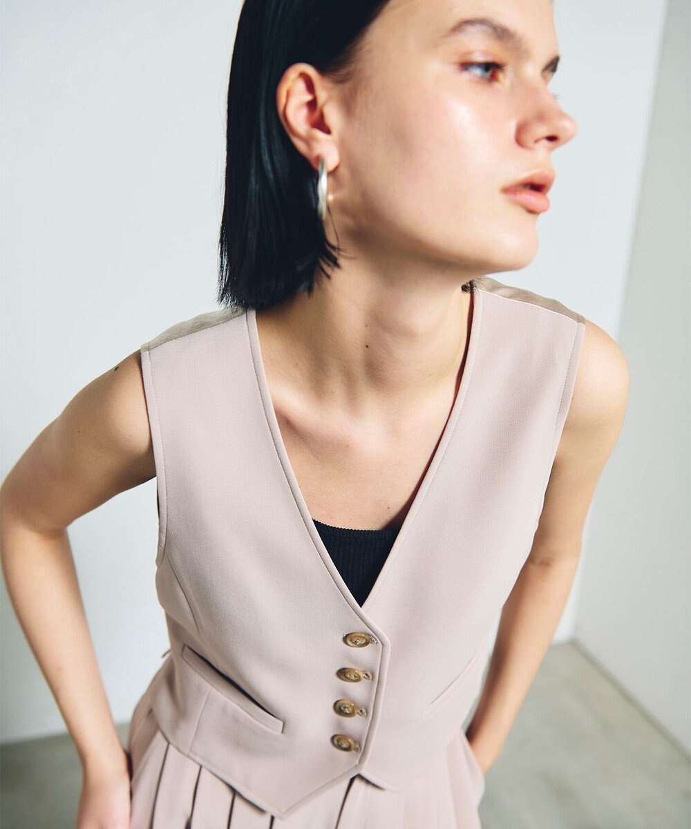 GRACE CONTINENTAL トリアセショートジレ 