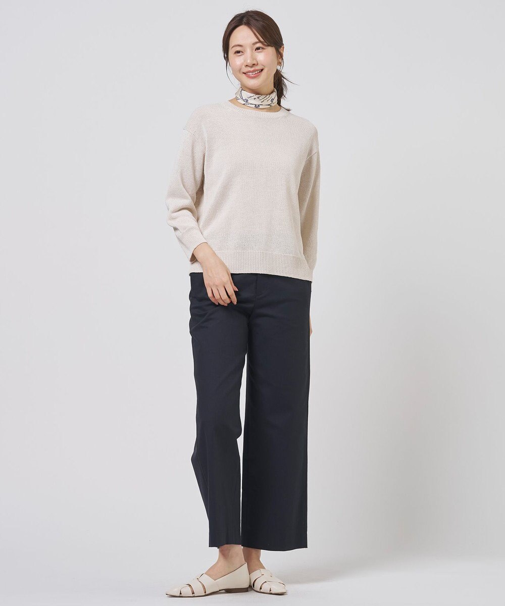 J.PRESS LADIES S TCリネン ドライツイル ストレート パンツ 