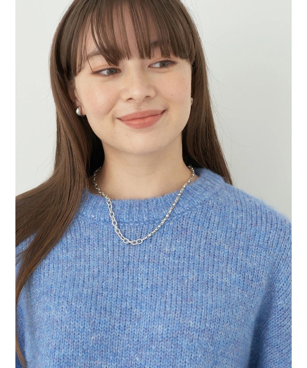 earth music&ecology ファンシーヤーンメランジプルオーバー 