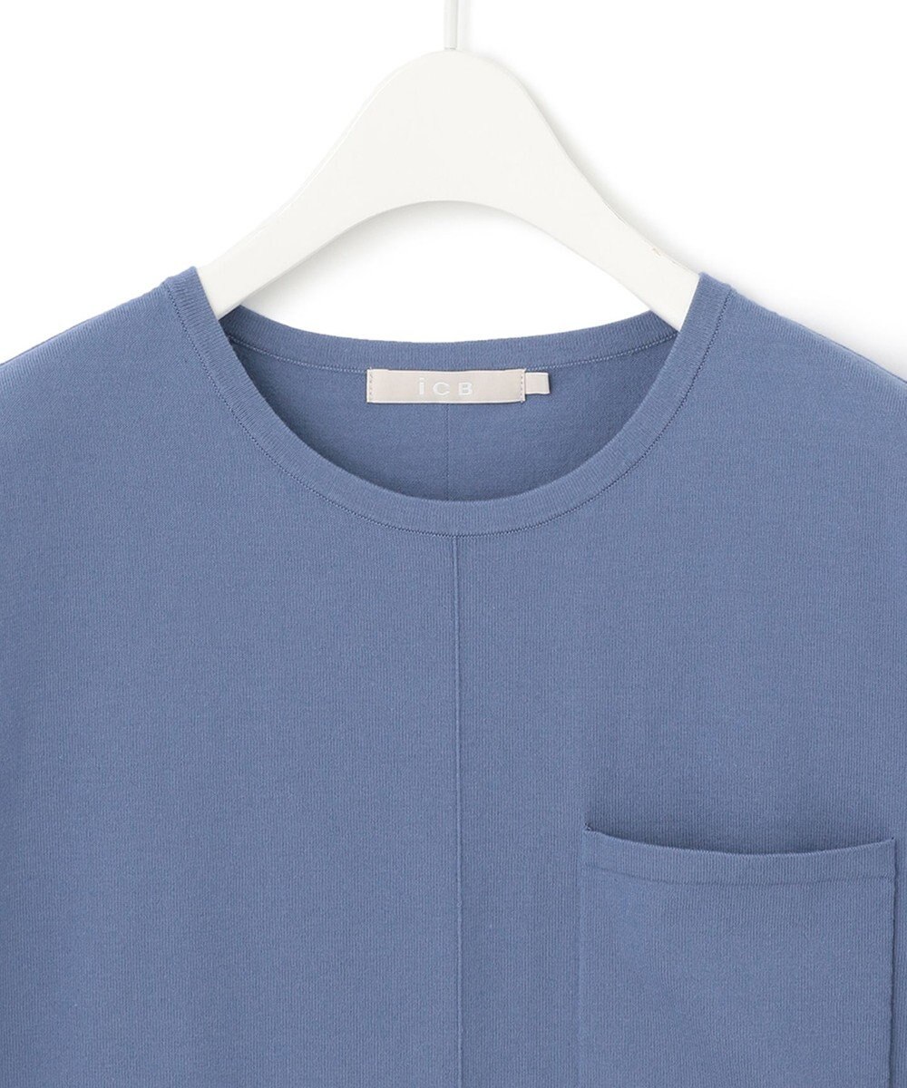 ICB L 【洗える】ガスコットンハイゲージ ノースリーブニット 