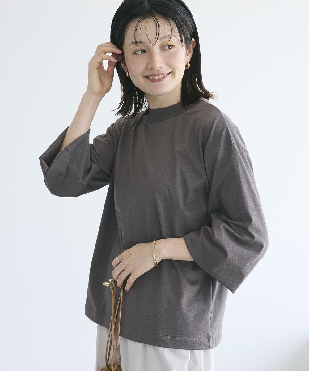 CRAFT STANDARD BOUTIQUE モックネックリングドット長袖プルオーバー 