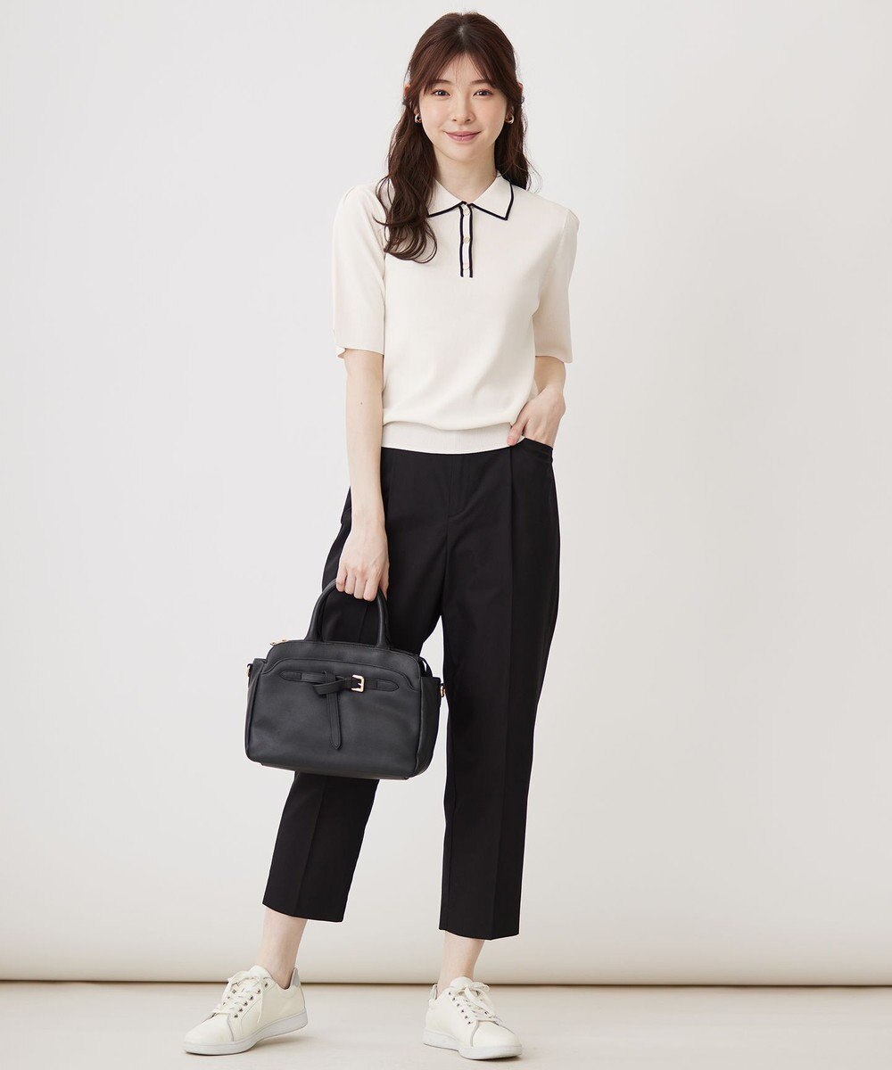 ANY SIS 【UVケア】ポロ襟 プルオーバー 