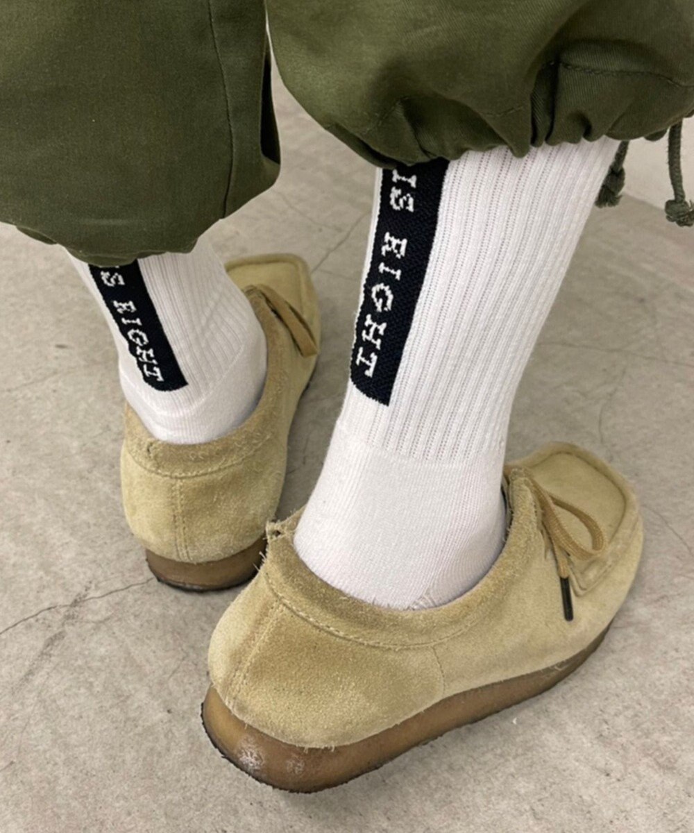 WEGO ロゴデザインソックス（R） 