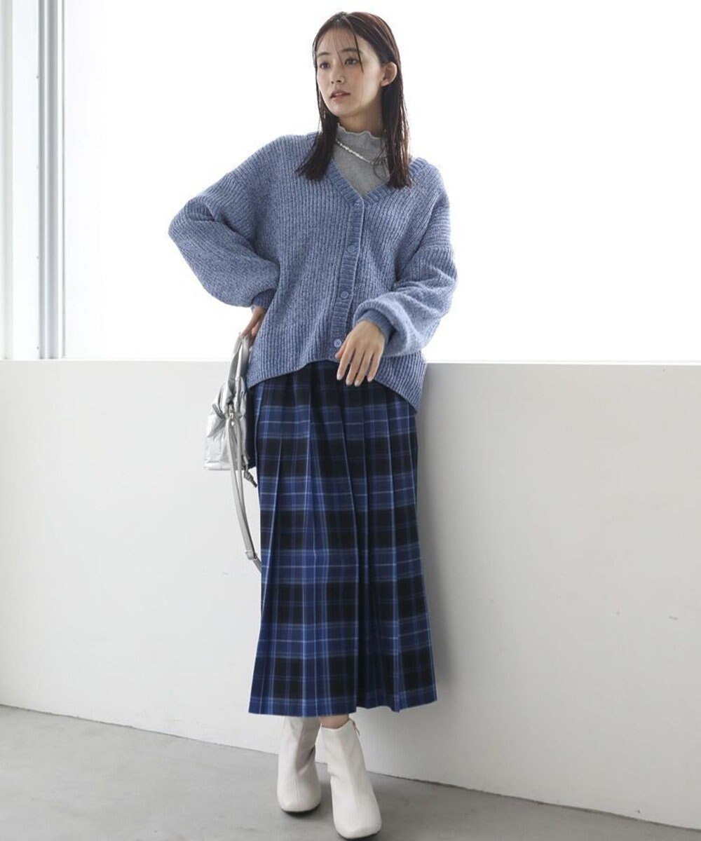 Green Parks ベロアモールＶネックカーディガン 