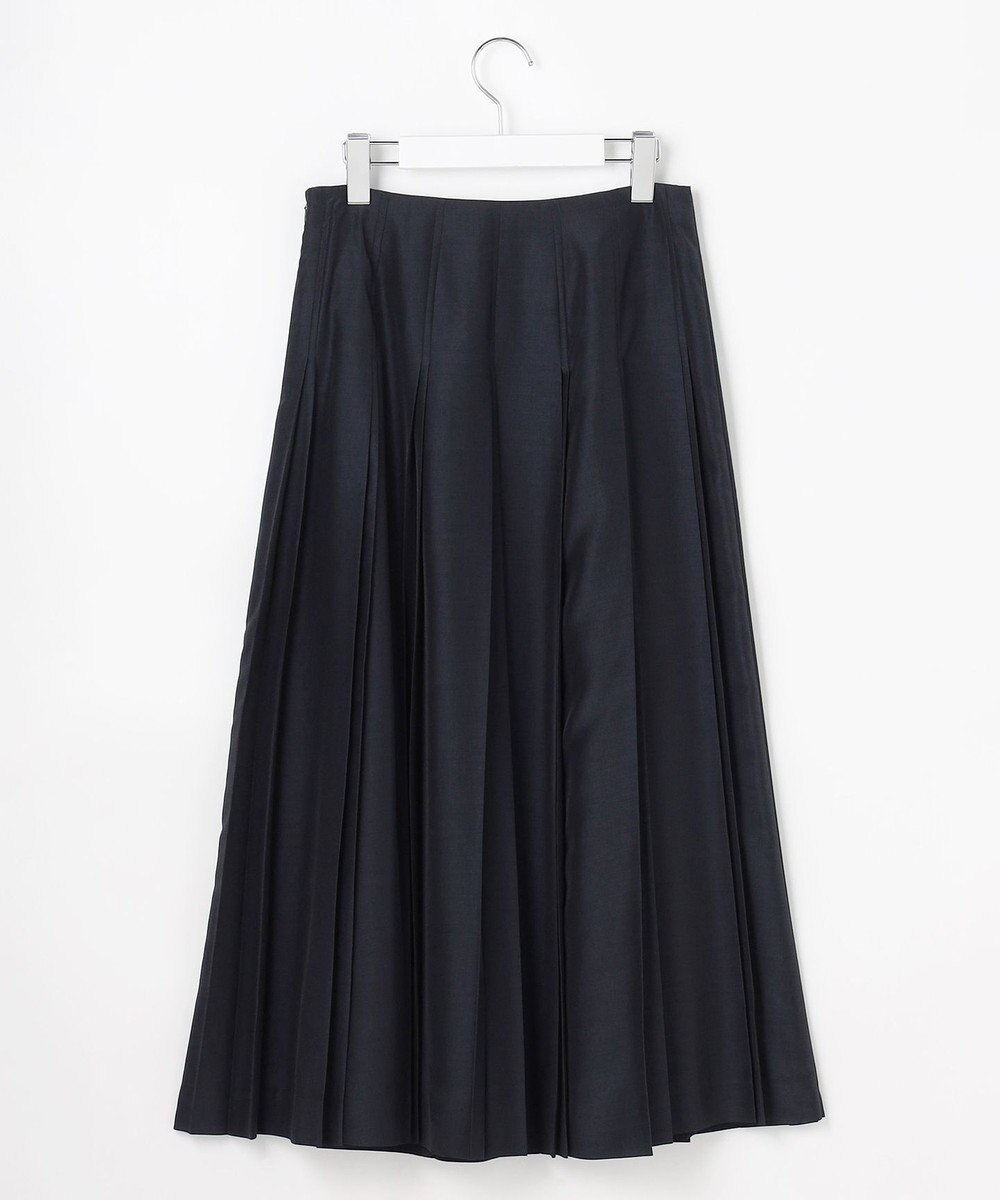 J.PRESS LADIES L エアリースパンボイル プリーツ スカート 