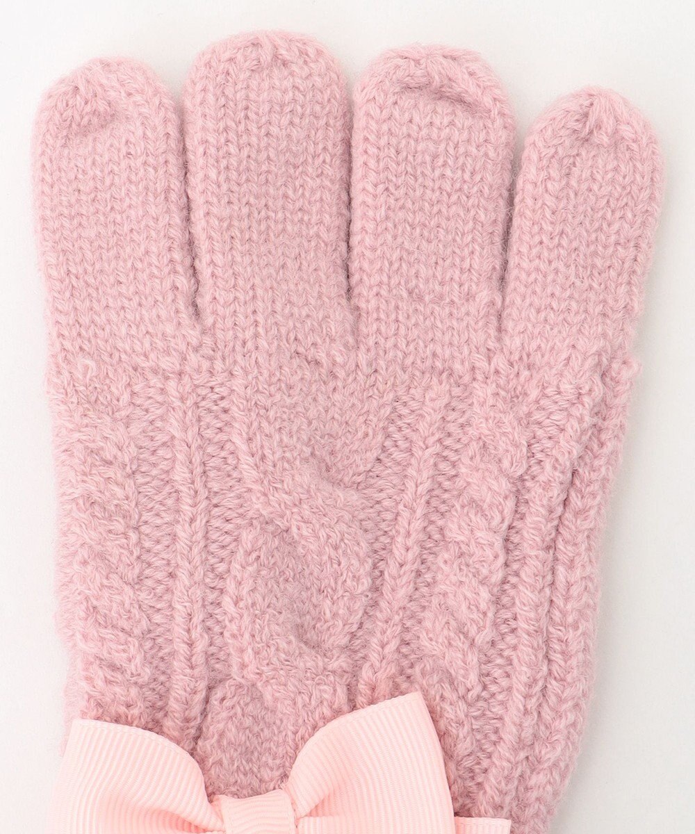 ANY KIDS ケーブルリボン手袋 