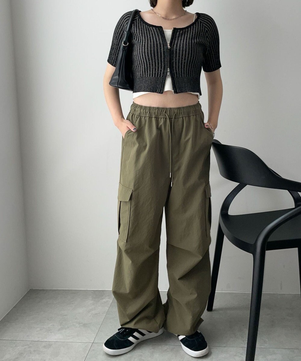 WEGO ダブルジップオフショルニットトップス 