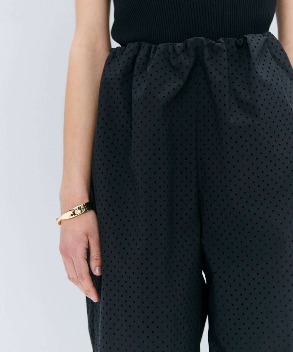 BEIGE， 【洗える】PICCOLO / パンチングドットイージーワイドパンツ 