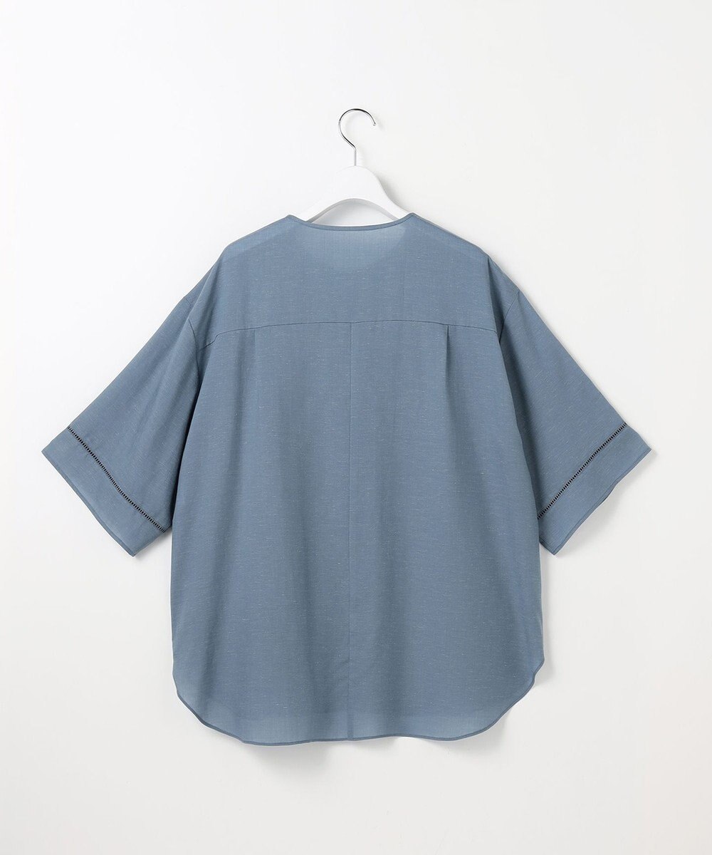 自由区 ナチュラルリネン ブラウス 