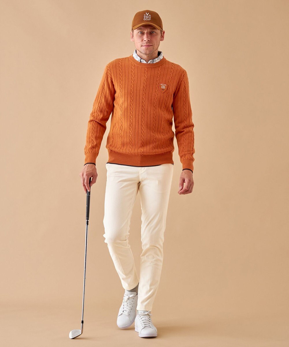 23区GOLF 【MEN】コーデュロイ カラー パンツ 