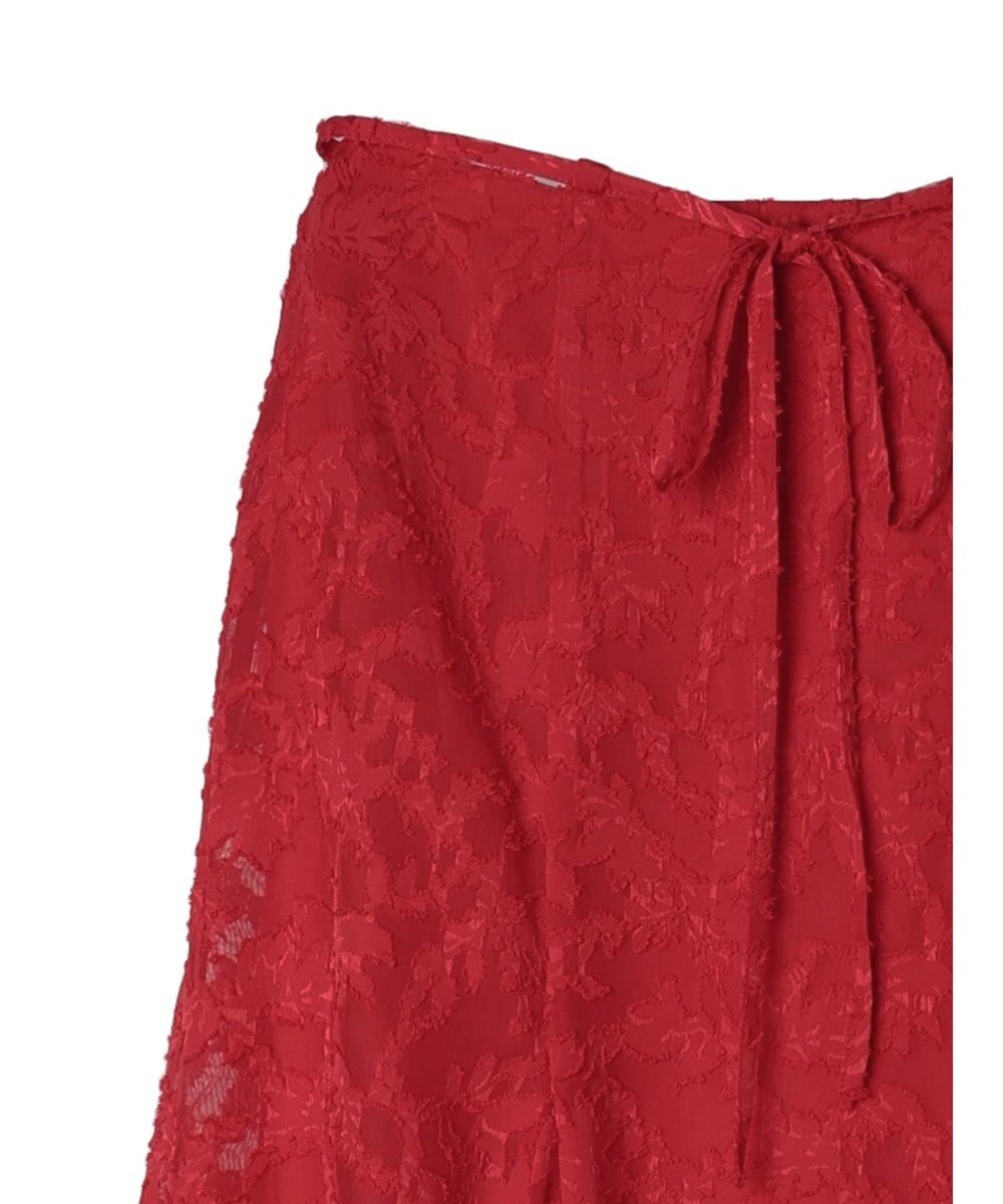 Green Parks シアージャガード花柄ボリュームスカート 