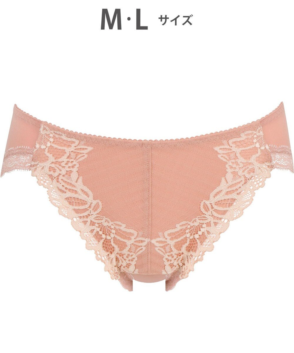 WACOAL ショーツ 【リボンブラ 脇すっきり】 BRB433とペア はきこみ丈あさめ ナイロンベア天竺素材(バック) レディース PRA133 /ワコール 