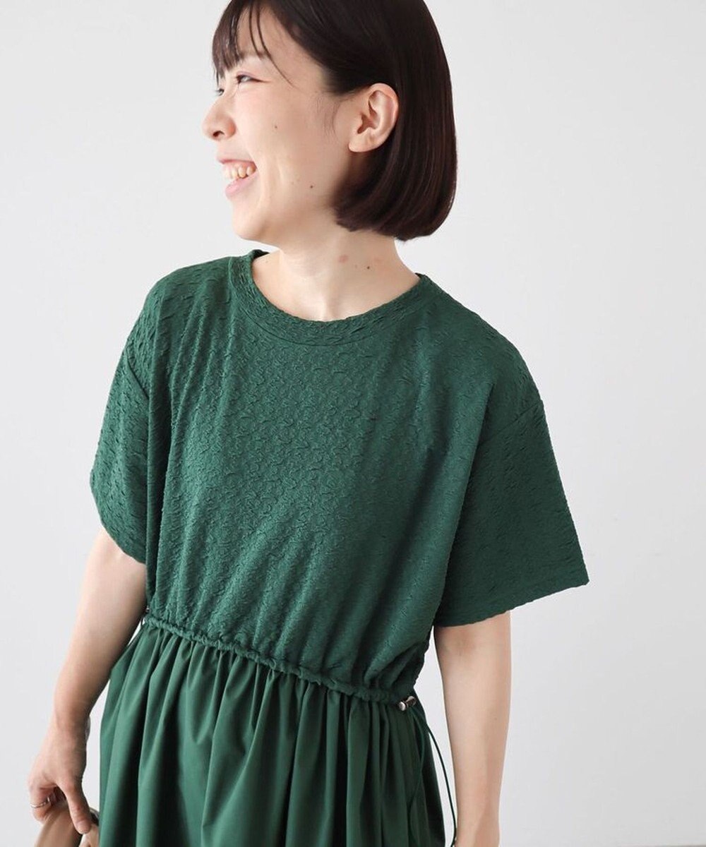 Green Parks ドロストドッキングワンピース 