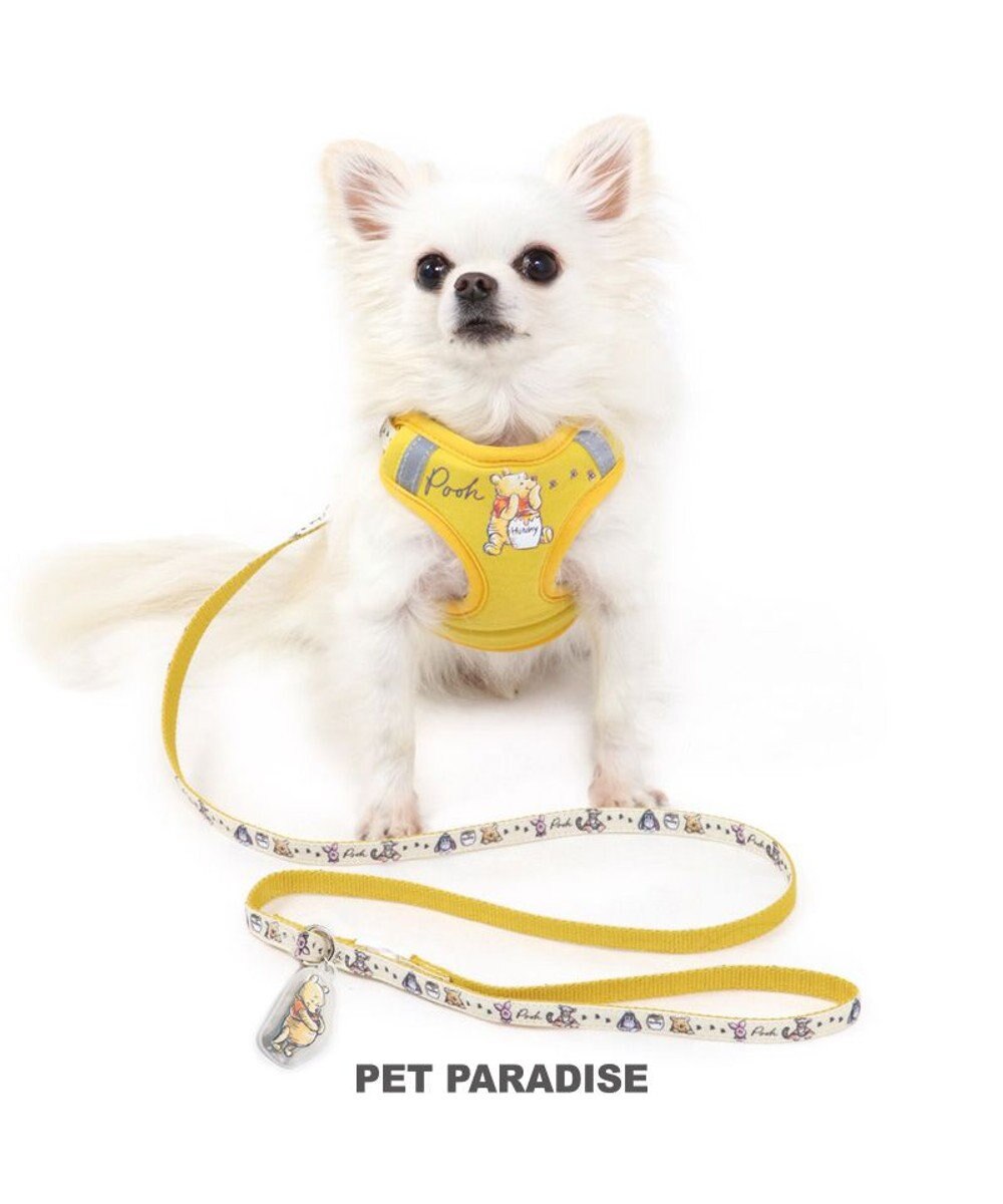 PET PARADISE 犬 ハーネス リード ディズニー くまのプーさん ハーネス＆リード 〔ＳＳ〕 小型犬 おさんぽ おでかけ お出掛け おしゃれ オシャレ かわいい 黄