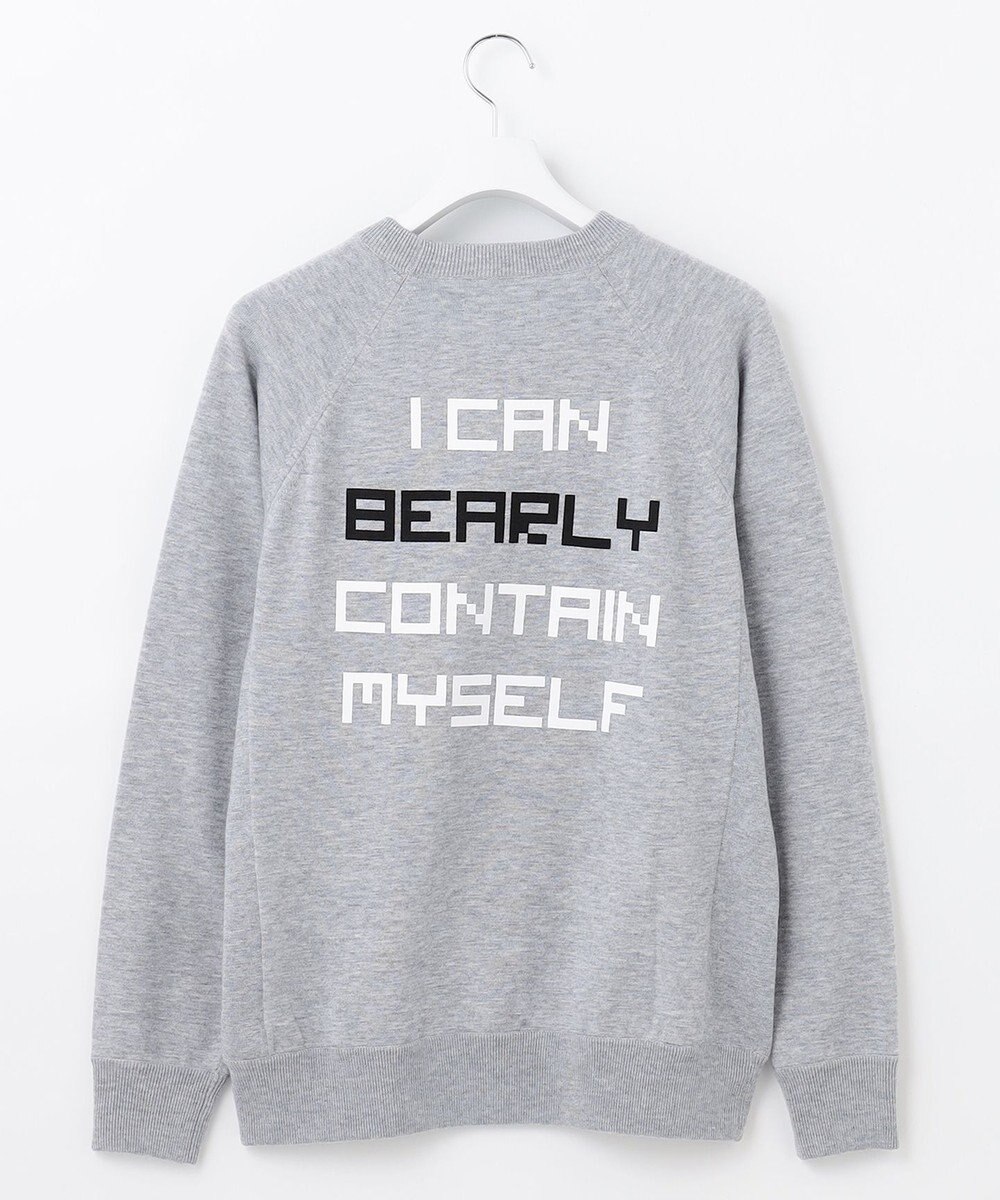 PW CIRCULUS 【MEN】【洗える】ベアスタンドモチーフ ラグランスリーブ クルーネック ニット 