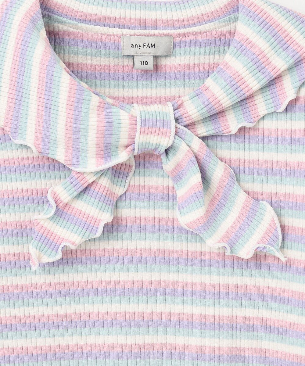 ANY KIDS リボン テレコボーダー Ｔシャツ 