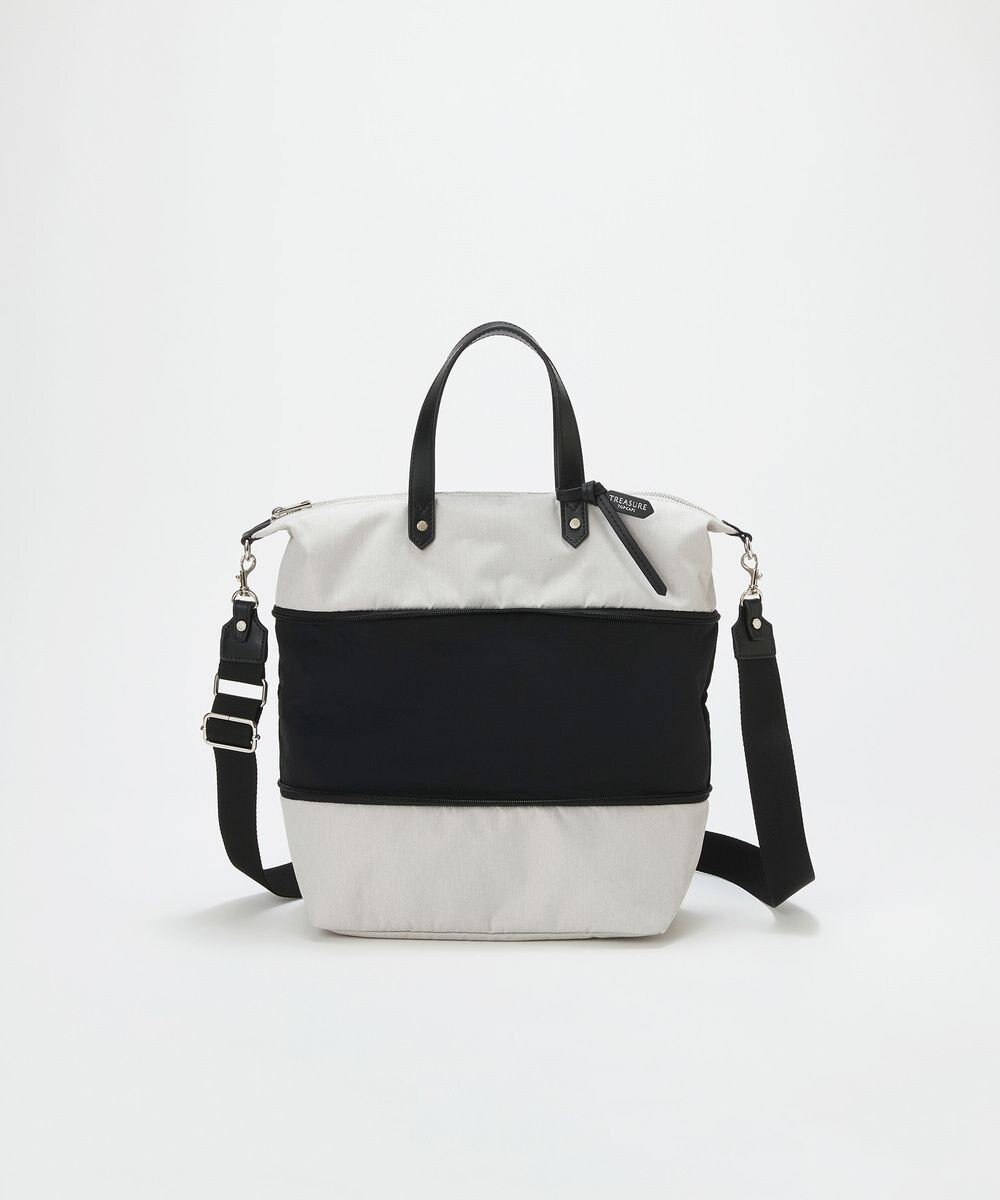 TOPKAPI 【TREASURE TOPKAPI】ナイロンコンビ 2way チェンジング トートバッグ ショルダーベルト付き 