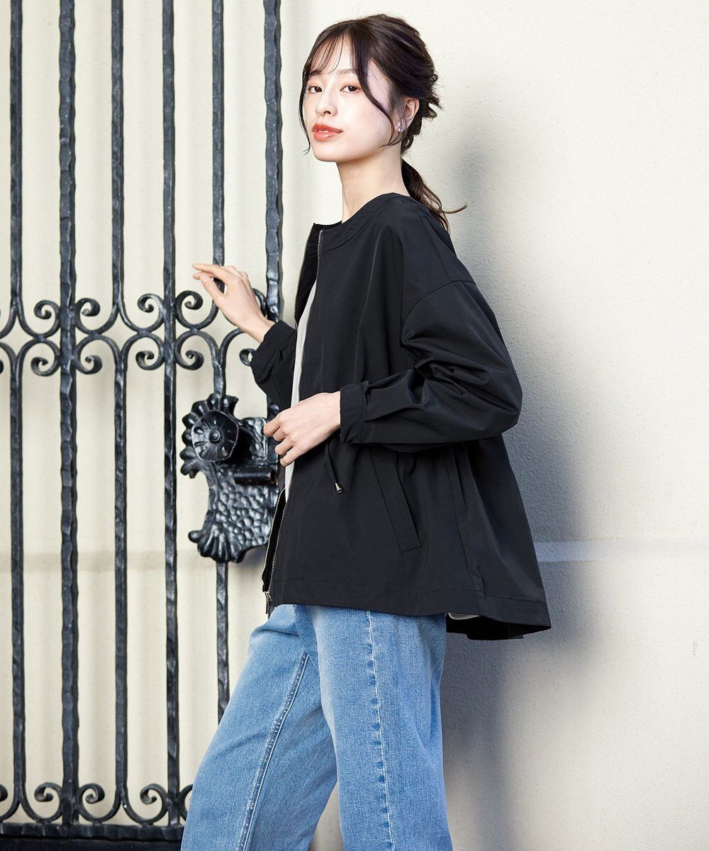 Tiaclasse 【新色追加・洗える】メモリーノーカラードロストブルゾン 