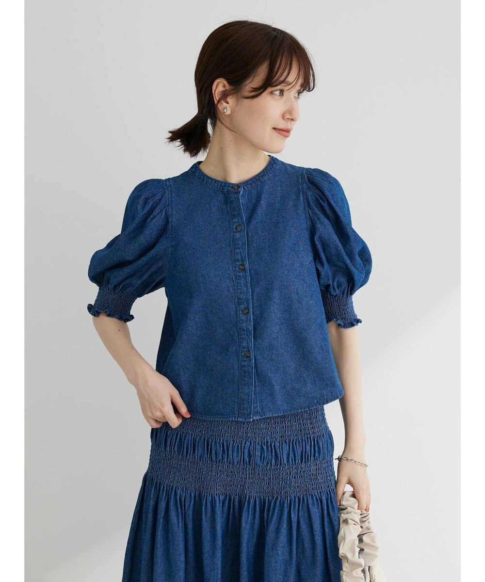 Green Parks ・ＳＵＧＡＲ　ＳＰＯＯＮ　デニムパフブラウス 