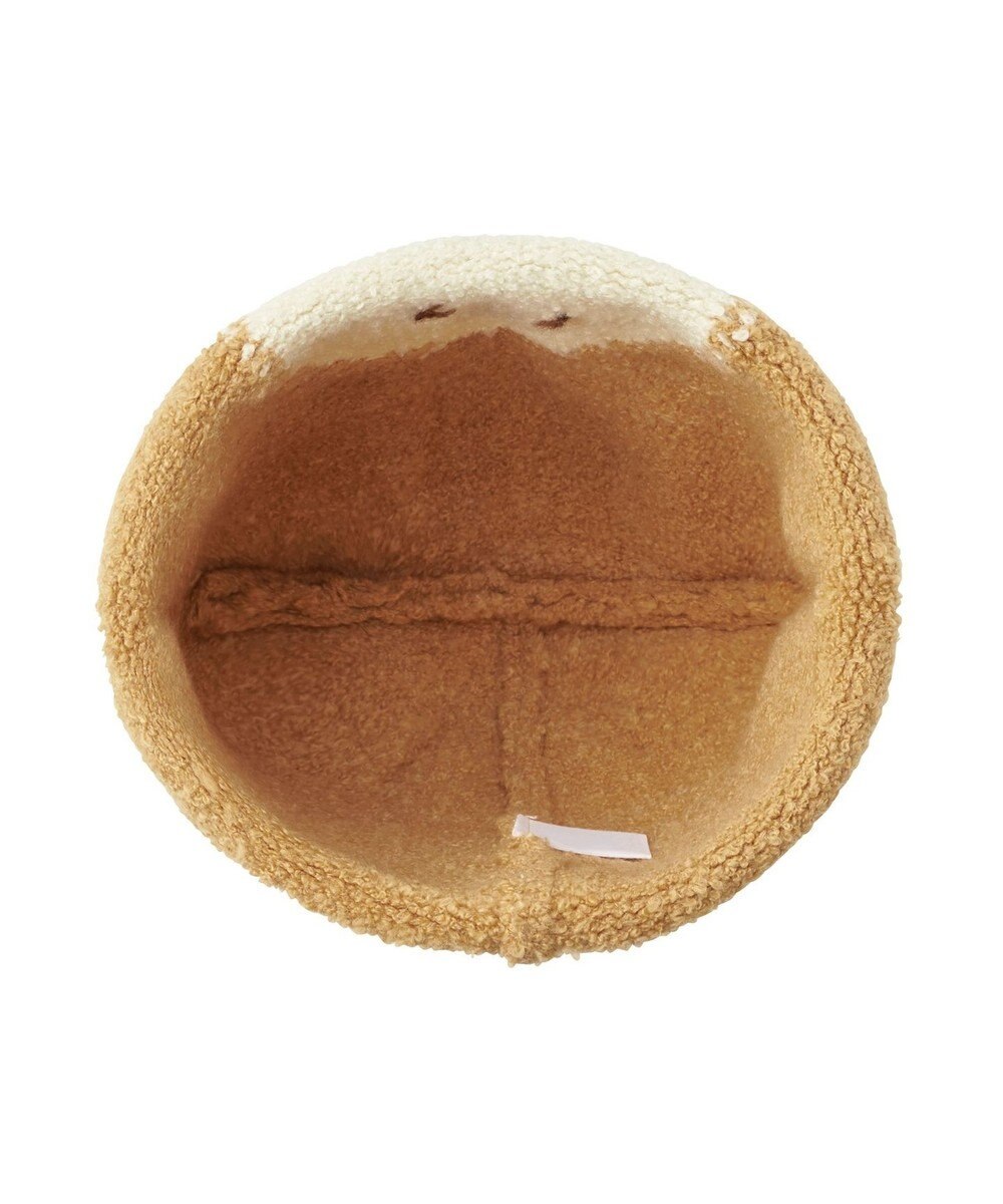 MIKI HOUSE HOT BISCUITS 【46-52cm】くまのお顔 マシュマロニットフード(帽子) 