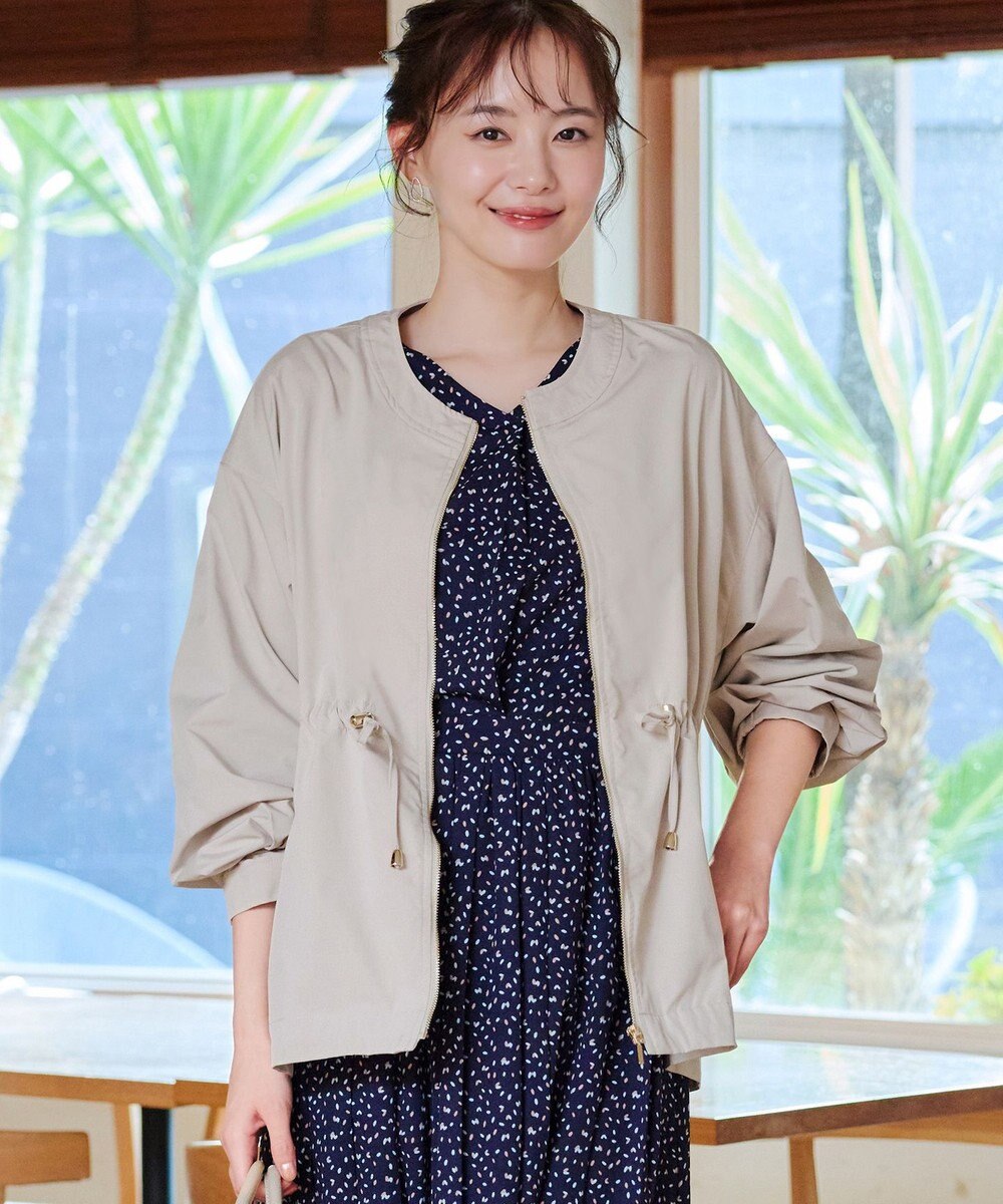 Tiaclasse 【新色追加・洗える】メモリーノーカラードロストブルゾン 