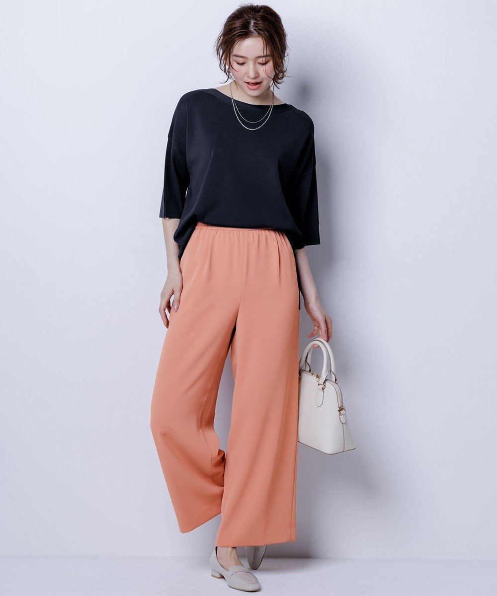 ANY SIS 【撥水・接触冷感・UVカット】コンフォートイージー ワイドパンツ 