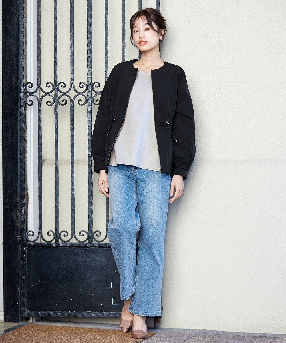 Tiaclasse 【新色追加・洗える】メモリーノーカラードロストブルゾン 