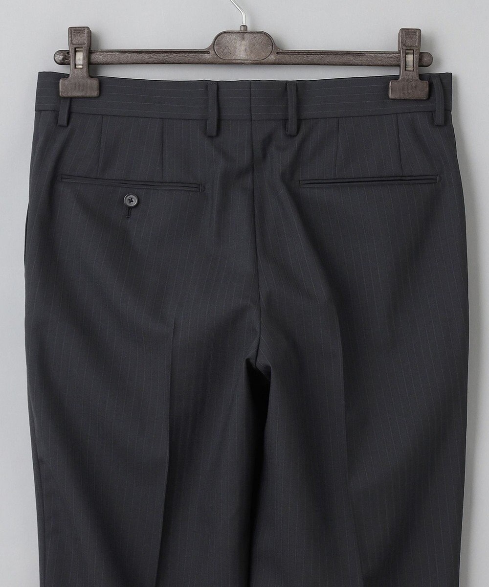 GOTAIRIKU 【オールシーズン対応】WOOL×POLYESTER ライトウェイト スーツ（ブラックストライプ） 